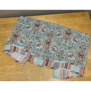 Traditions by Waverly Magic Carpet Teal‎ Opal Valance 52x17" Stripes